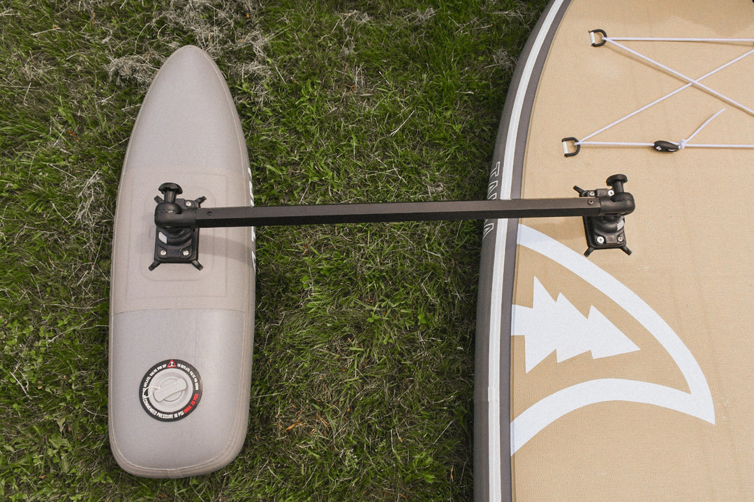 Upper view of the floaters of the TAIGA Adaptive SUP