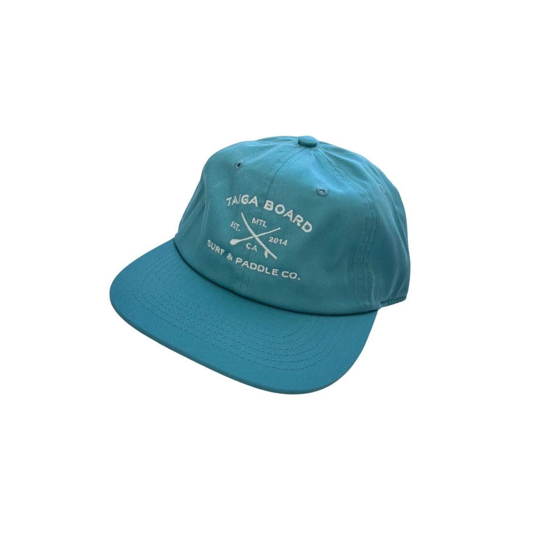 Side View of the Dad Hat Surf & Paddle By TAIGA - Dark Mint