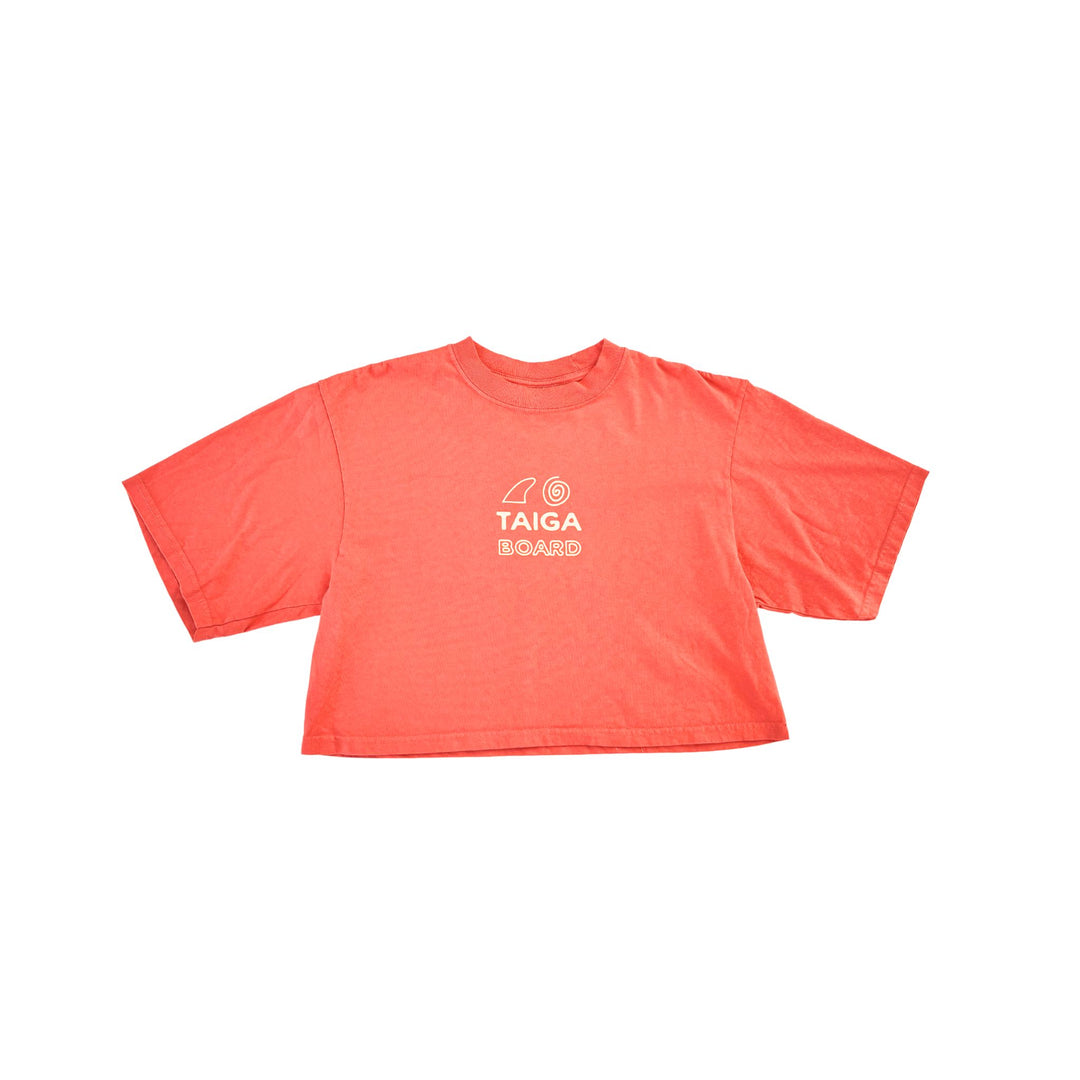 Front View of the Crop Top Boxy Swirl