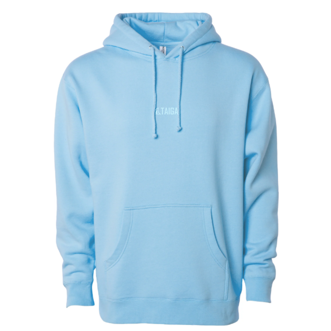 Front view of Taiga's Hoodie - Blue Aqua