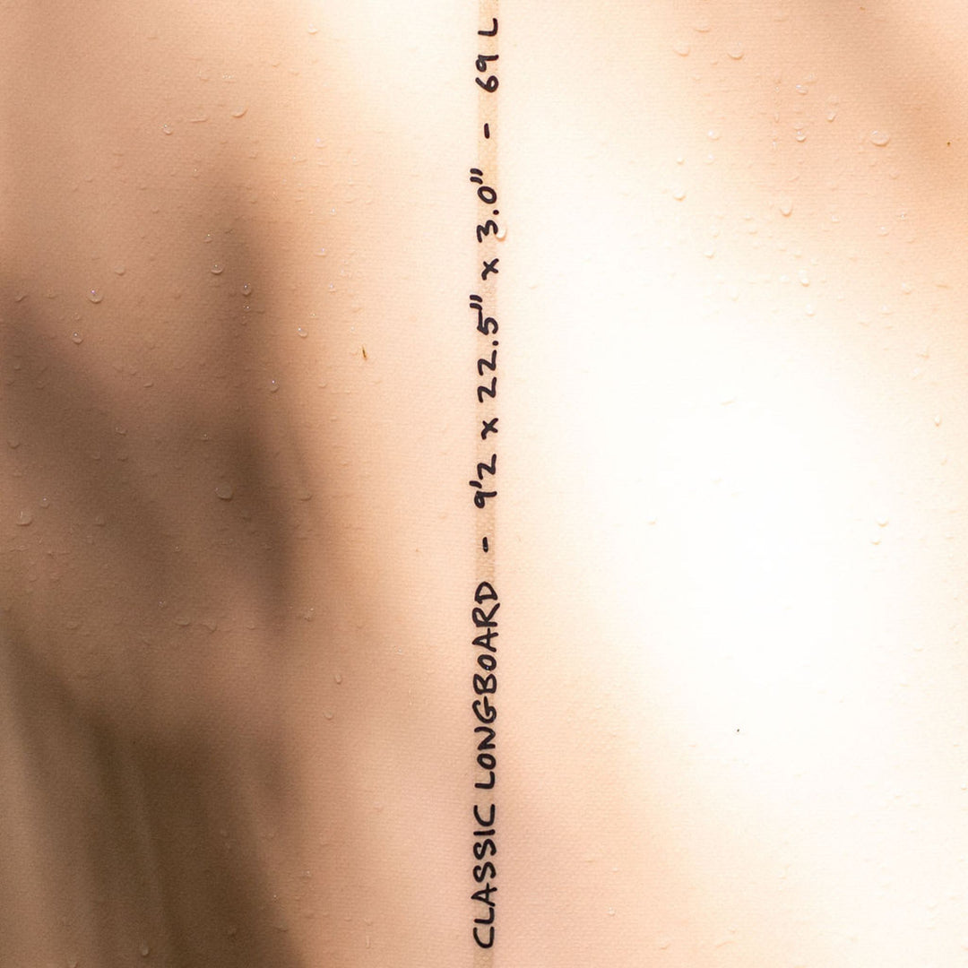 Measurements of The Longboard Surf Board in The Rosé Color