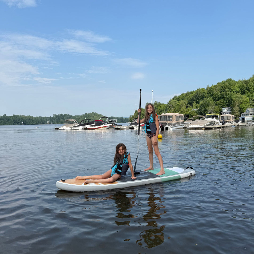 Kids Paddling On The Akoya Air 9'6"