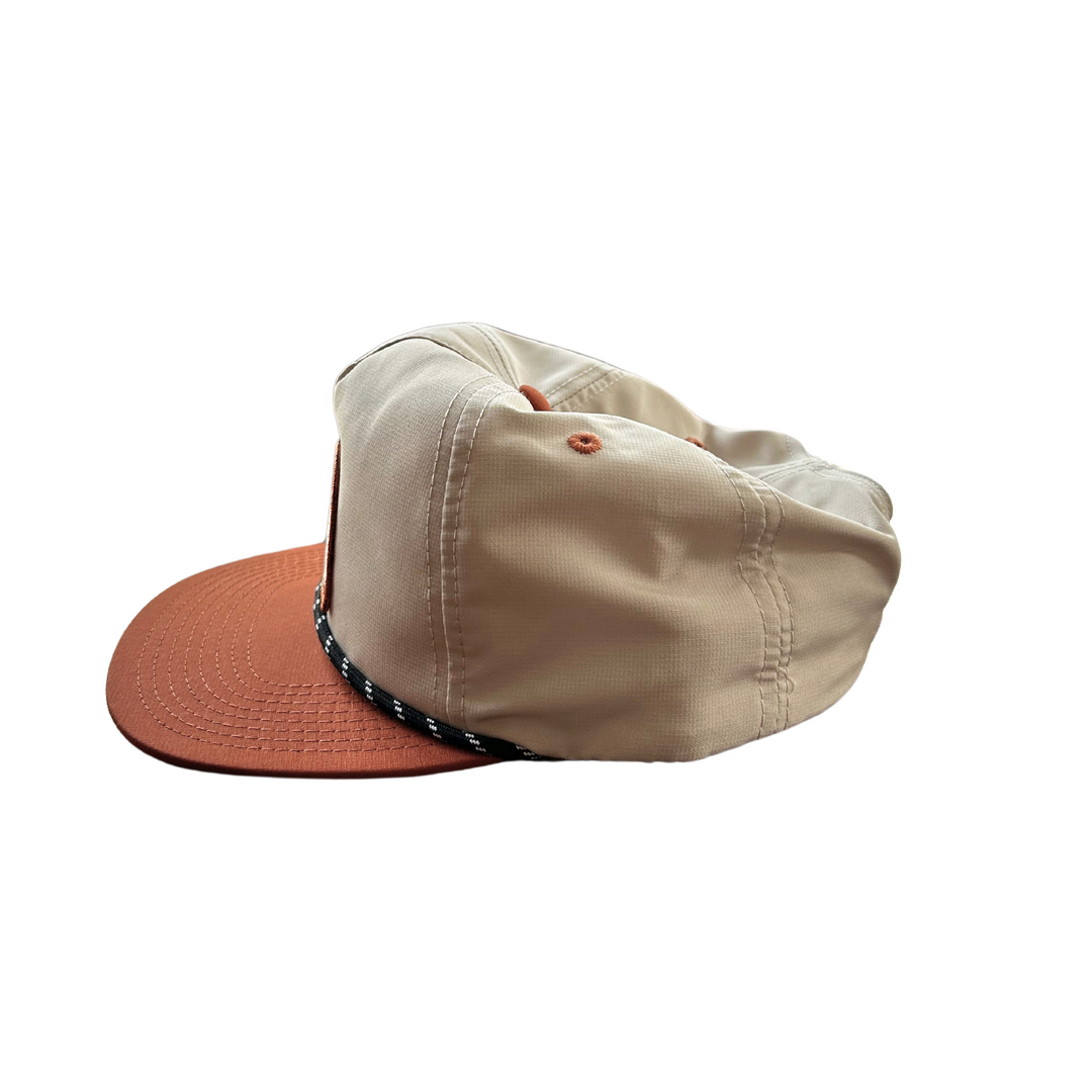 TAIGA CAPTAIN HAT - BURNT ORANGE - SIDE
