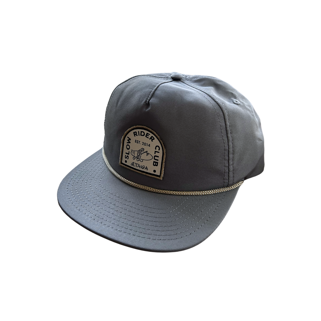 TAIGA CAPTAIN HAT - METALLIC BLUE - FRONT