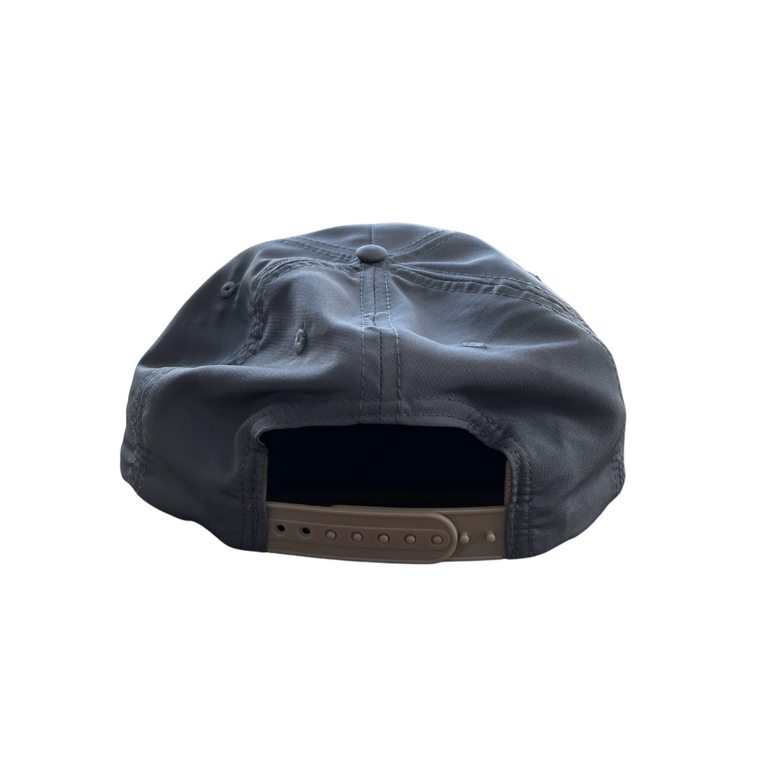 TAIGA CAPTAIN HAT - METALLIC BLUE - SNAP BACK