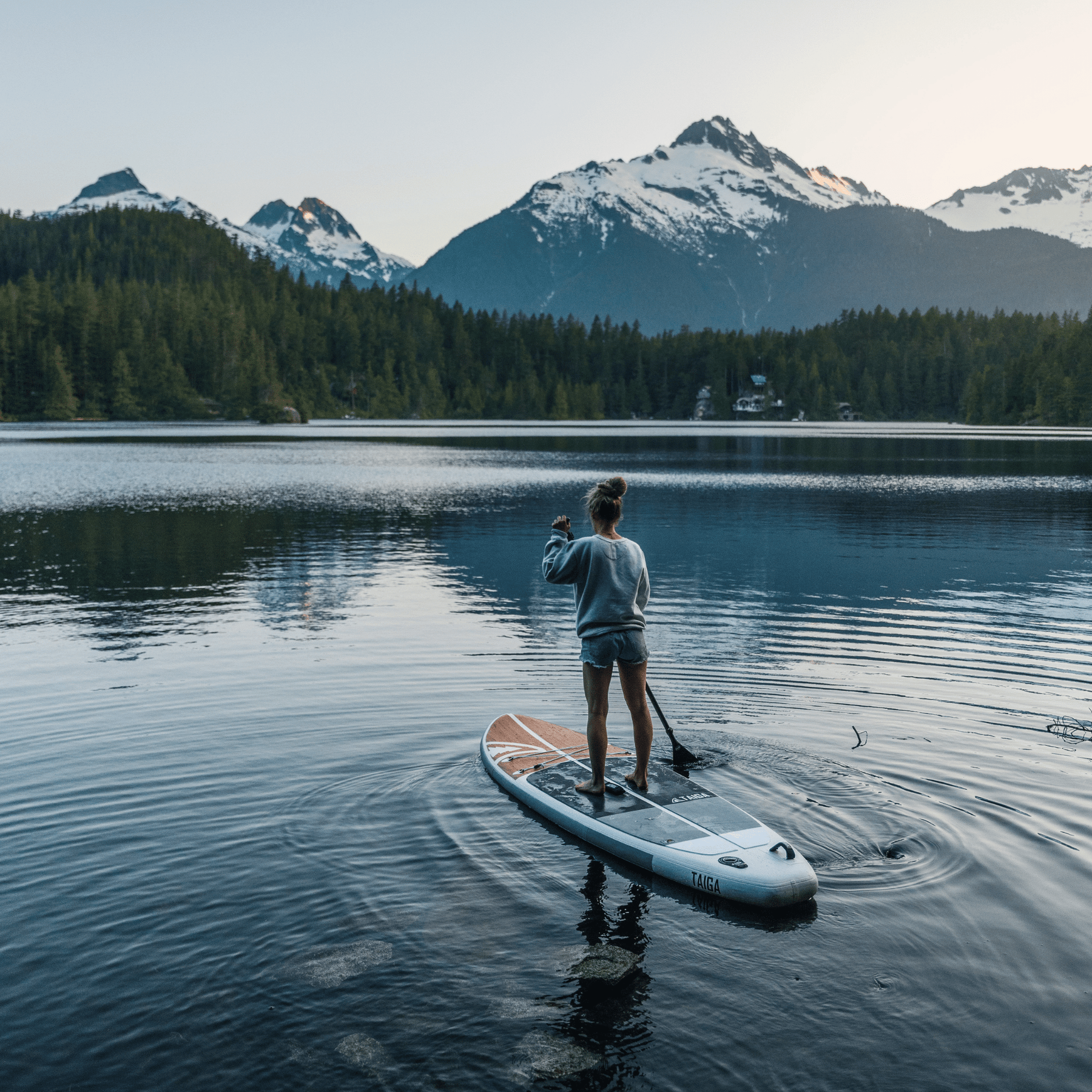 Compact Paddle NANO ZIP AIR 9'8'' Compact - INFLATABLE PADDLE BOARD – TAIGA BOARD