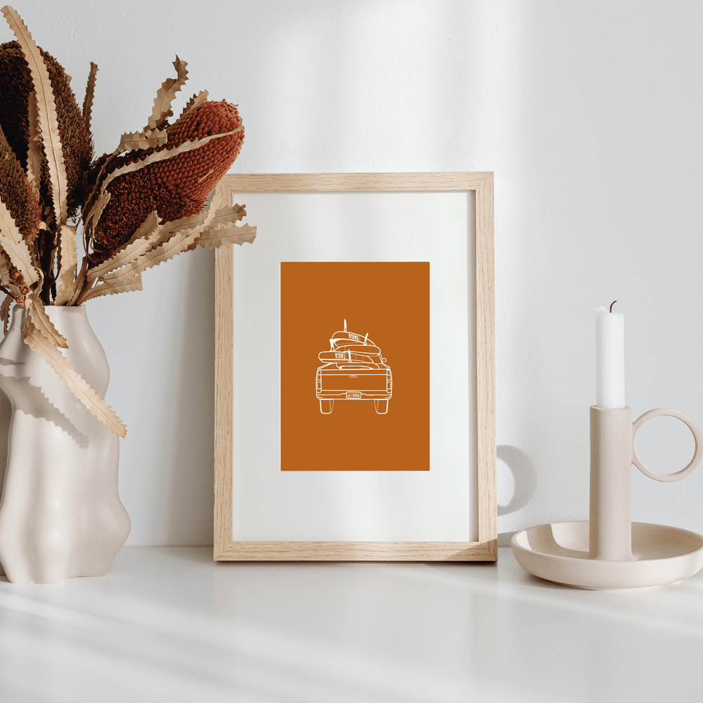 RUSTY SUP TRUCK - PRINT - Taiga Board