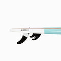 Side fins of the Awen 10'0 Turquoise color