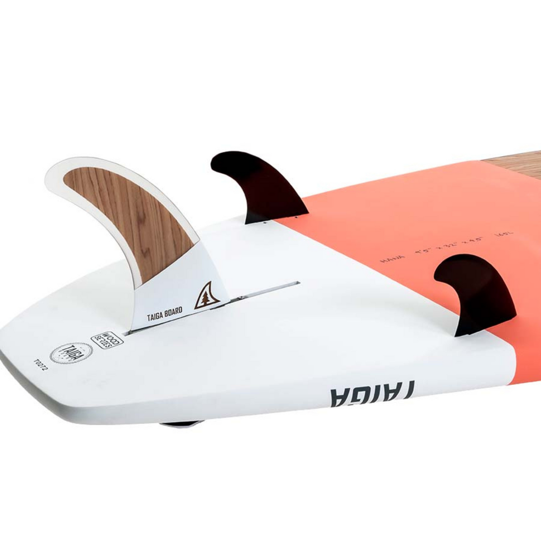 Fins of the Hana 9'5 salmon