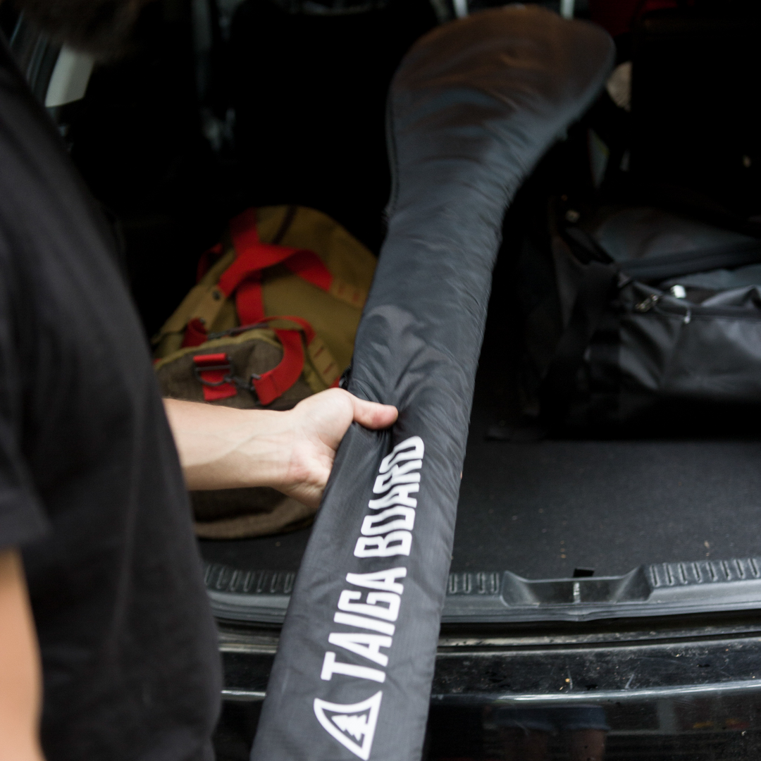 Paddle Bag by TAIGA in a car